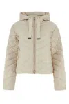 WOOLRICH WOOLRICH SAND POLYESTER DOWN JACKET