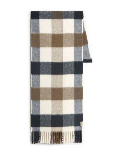 WOOLRICH WOOLRICH CHECKED WOOL SCARF