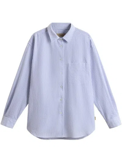 Woolrich Seersucker Cotton Shirt