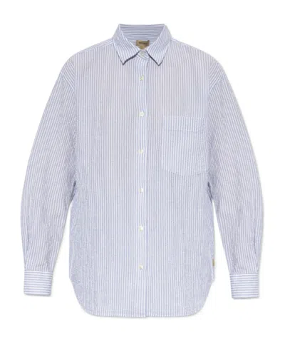Woolrich Seersucker Cotton Shirt In Multi