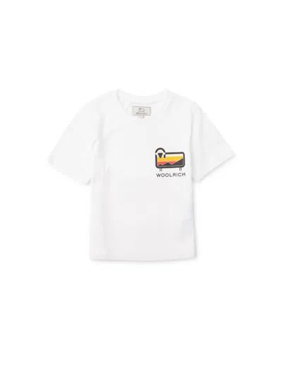 Woolrich Kids' Sheep T-shirt In White