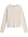 Woolrich Sheer Crew-neck Sweater In White