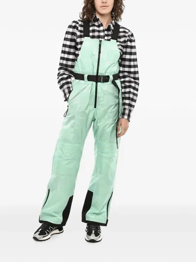 Woolrich Shelter Check Ski Overalls In Green