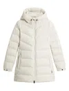 Woolrich Shirley Down Jacket In Microfiber In White
