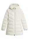 Woolrich Shirley Down Jacket In Microfiber In Neutral