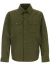 Woolrich Cotton Blend Shirt With Chest Pockets In Green