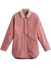 Woolrich Shirt Jacket In Pink