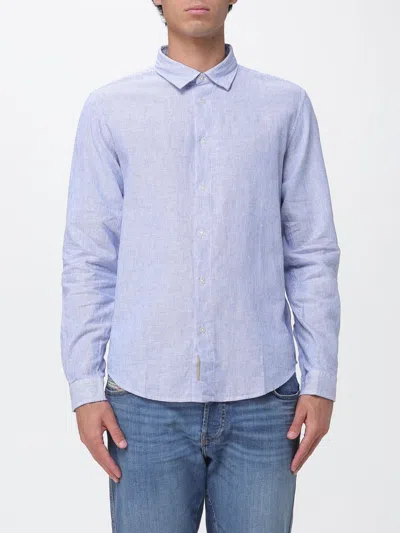 Woolrich Shirt Men Color Gnawed Blue