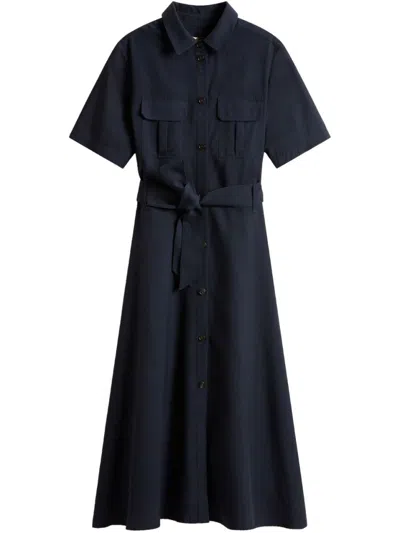 Woolrich Shirt Dress In Blue
