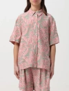 Woolrich Woman Shirt Sage Green Size S Viscose In Coral