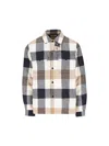 Woolrich Checked Wool Blend Shirt Jacket With Chest Pockets In Multi