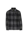 Woolrich Checked Italian Wool Blend Alaskan Padded Overshirt In Multi
