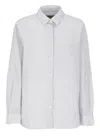 Woolrich Light Blue Stripes Shirt In Blue