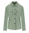 Woolrich Sage Green Overshirt In Green