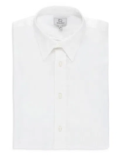 Woolrich Linen Shirt In White