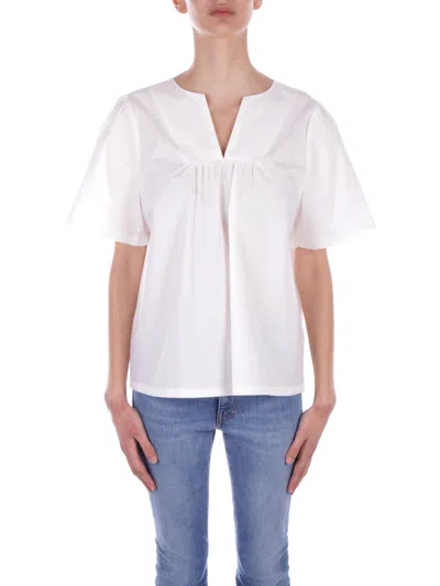 Woolrich Top  Woman Color White In Bianco Chiari E Naturali