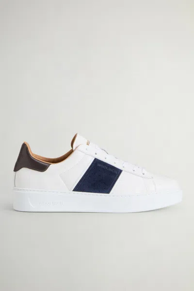 Woolrich Shoes Classic Court Band Man White-blue
