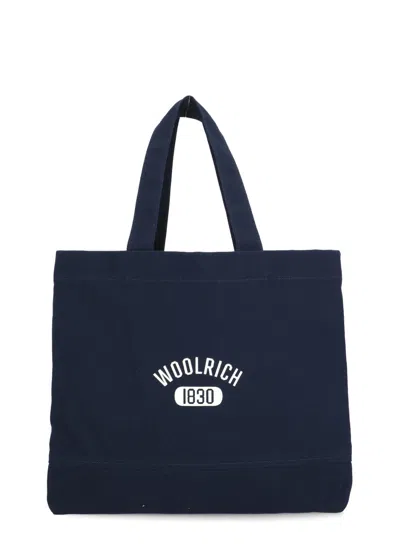Woolrich Shopper Tote Bag In Blue
