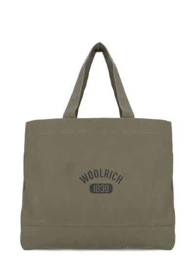 Woolrich Shopper Tote Bag In Lake Olive
