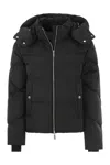 Woolrich Short Alsea Down Jacket In Black
