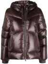 Woolrich Aliquippa Short Puffer Jacket In Brown