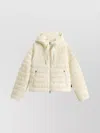 Woolrich Short Down Jacket With Hood And Quilted Pattern