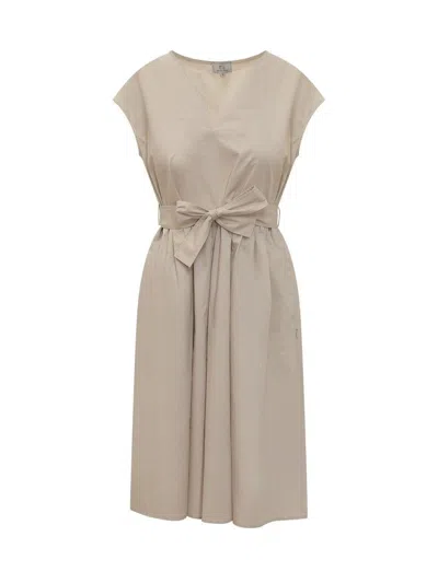 Woolrich Short Dress In Pure Cotton Poplin