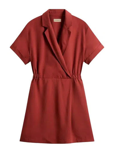 Woolrich Vestido Midi - Naranja Oscuro In Red