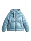 Woolrich Aliquippa Short Puffer Jacket In Light Blue