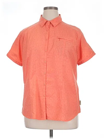 Pre-owned Woolrich Short Sleeve Blouse In Orange