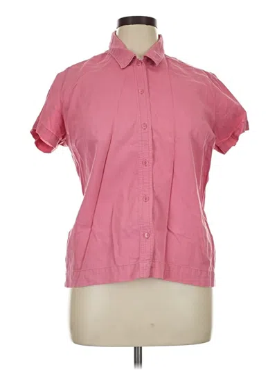 Pre-owned Woolrich Short Sleeve Blouse In Pink