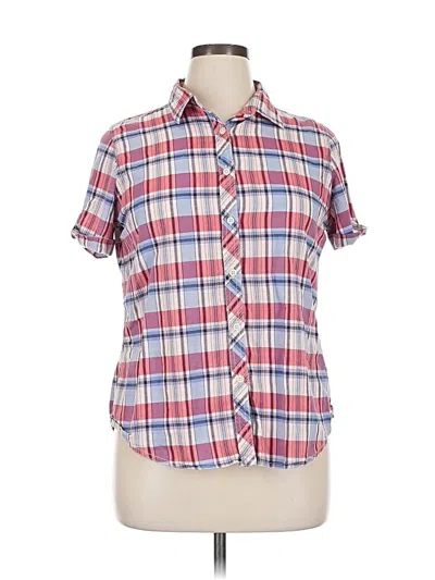 Pre-owned Woolrich Short Sleeve Button Down Shirt In Red