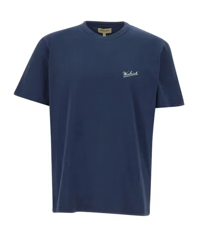 Woolrich Short Sleeve T-shirt In Blue