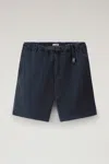 Woolrich Men's Cotton Shorts In Blu