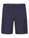 Woolrich Gabardine Cargo Short In Blue