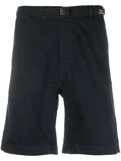 WOOLRICH WOOLRICH SHORTS IN STRETCH COTTON WITH BELT