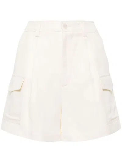 Woolrich Shorts Mit Bundfalten In Bianco