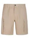 Woolrich Gabardine Cargo Shorts In White