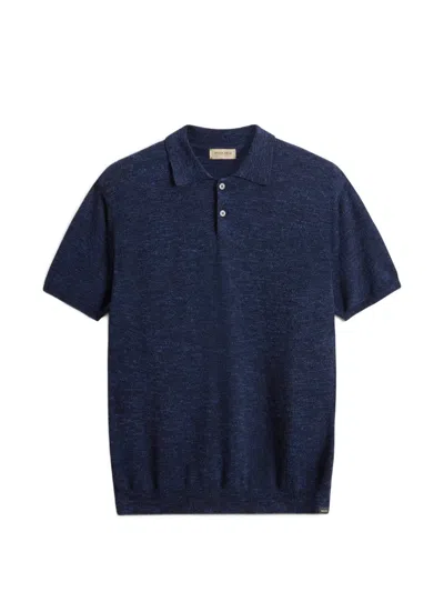 Woolrich Short-sleeved Polo Shirt In Blue