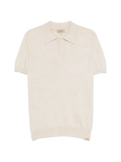 Woolrich Short-sleeved Polo Shirt For Men In Neutral