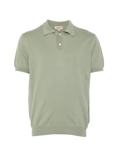 Woolrich Short-sleeved Polo Shirt In Green