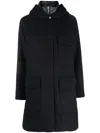 Woolrich Sideline 2-in1 Hooded Raincoat In Blue