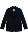 Woolrich Long-sleeved Suit Jacket In Blue