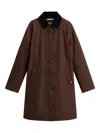 Woolrich Einreihiger Mantel In Brown