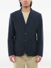 Woolrich Single-breasted Patch-pocket Blazer In 블루