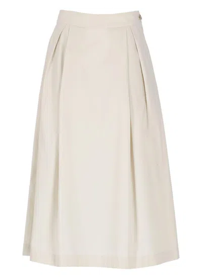 Woolrich Ivory Cotton Skirt