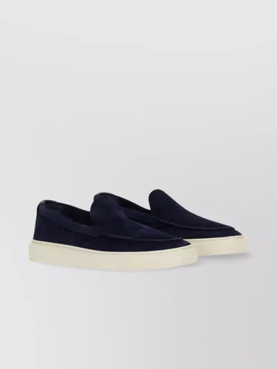 WOOLRICH SLIP ON SUEDE LOAFERS WITH RUBBER SOLE
