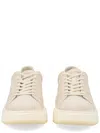 Woolrich Smooth Full-grain Leather Sneaker In White