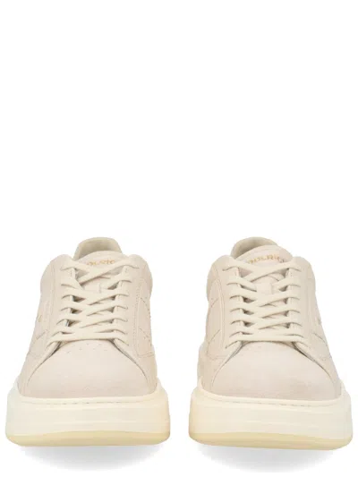 Woolrich Smooth Full-grain Leather Sneaker In White