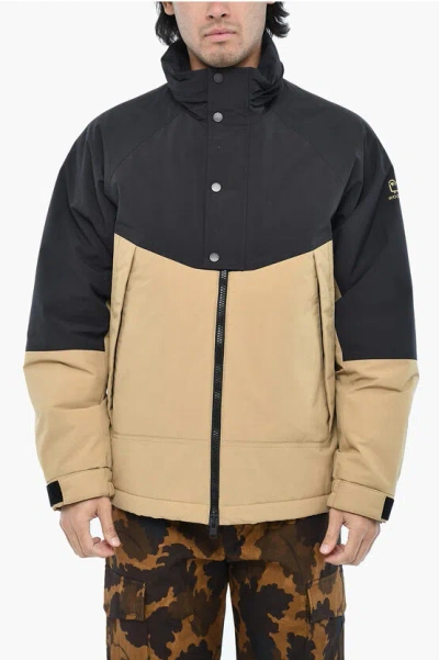 Woolrich Snap Buttons Two-tone Himalayan Jacket In Multi